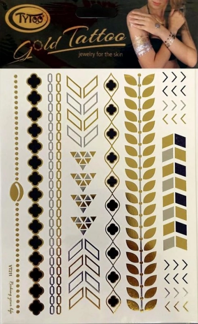 TyToo Gyldne tatoveringer - armbånd – Variant 1