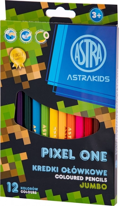 Farveblyanter ASTRA Pixel One jumbo 12 stk.