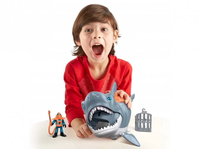 Mega Angribende Haj Imaginext med bevægelig kæbe
