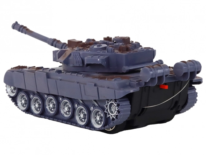 Fjernstyret tank med lys- og lydeffekter 1:18