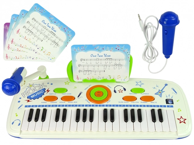 Elektrisk klaver-keyboard til børn Blue USB notes