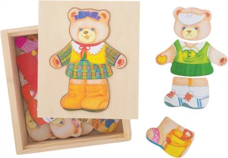Påklædningspuslespil fru bjørn BIGJIGS TOYS