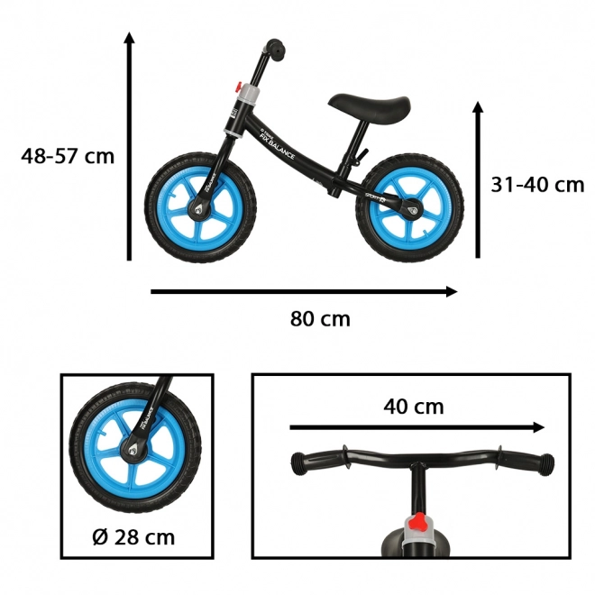 Børnecykel - løbecykel Trike Fix Balance – sort