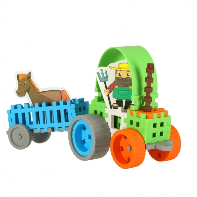 Byggeklodser Mini Vaffel - Farmer Stor sæt blistre