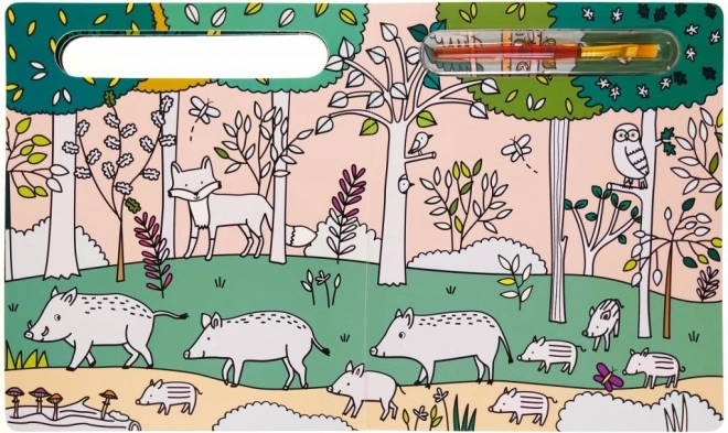 Maling med vand: Hvem bor i skoven?