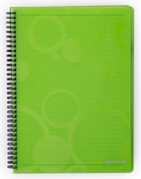 Ringblok A4 grøn Neo Colori