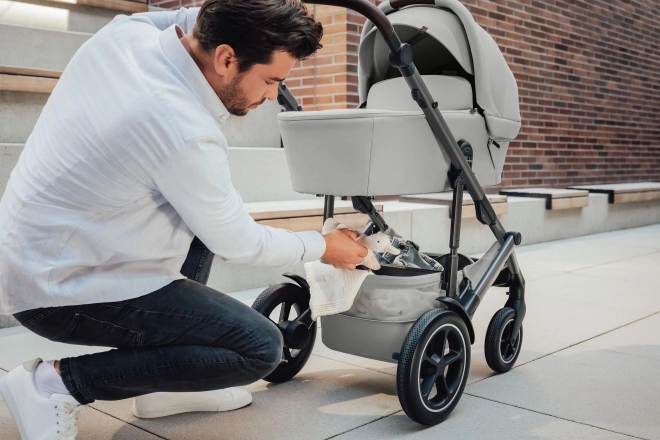 Barnevogn Smile 5Z med dyb klapvogn og autostol Baby-Safe Pro Style, Støvet Rose