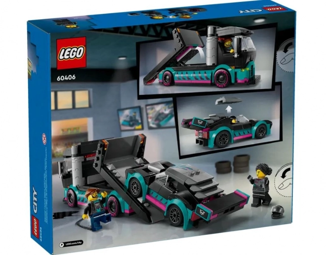LEGOae City 60406 Lastbil med racerbil