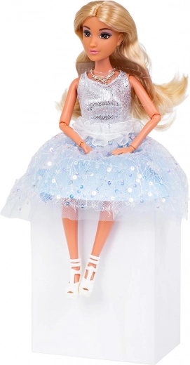 Lange blonde hår til at frisere og flette