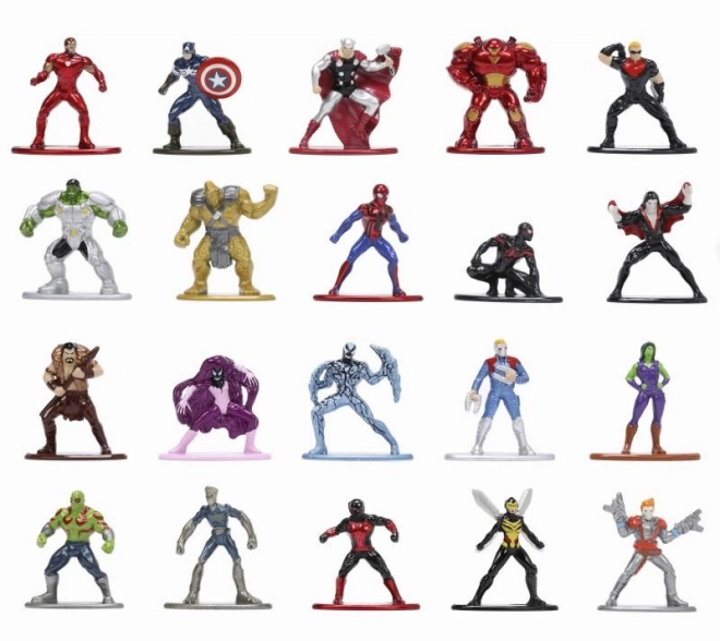 Metal Nano samlerfigurer fra Marvel 20stk