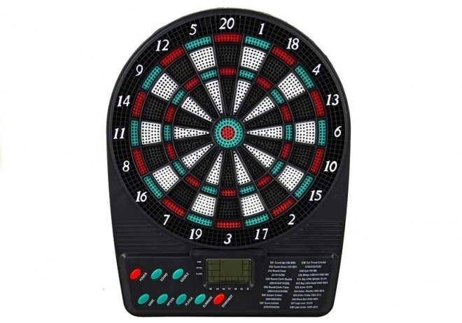 Elektronisk dartskive digital 20x26cm + 3 pile plast på batterier med lyd i kasse 21x27x4cm