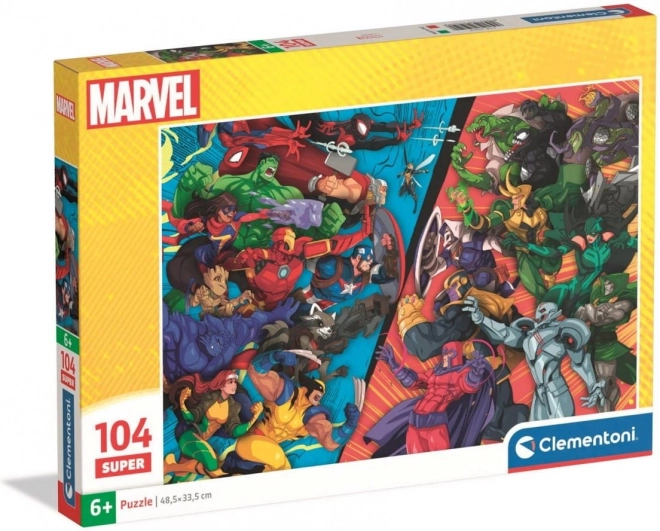 Clementoni Puslespil Avengers vs. skurke 104 brikker