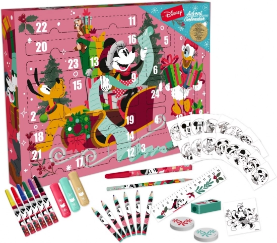 Adventskalender DISNEY MINNIE – kreativt sæt skriveartikler