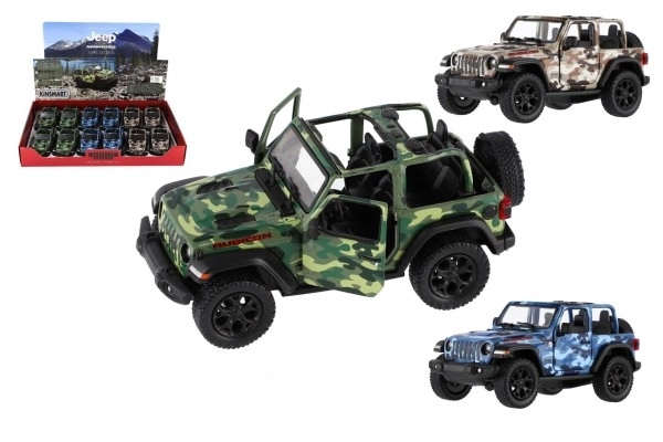 Auto Jeep Wrangler Camo udgave metal/plast 13cm