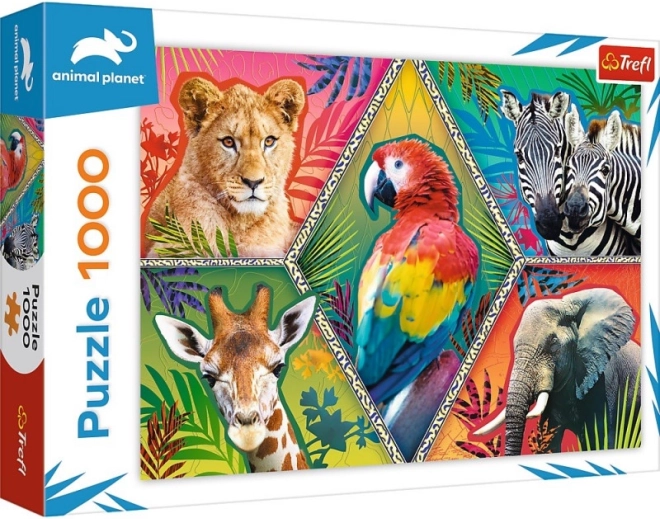 Puslespil 1000 brikker eksotiske dyr ANIMAL PLANET