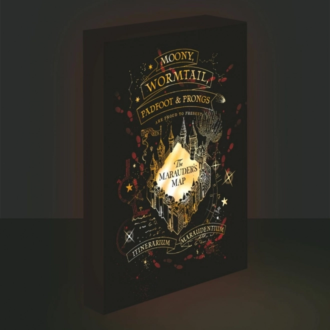 Lysende LED billede Harry Potter - Marodørernes kort