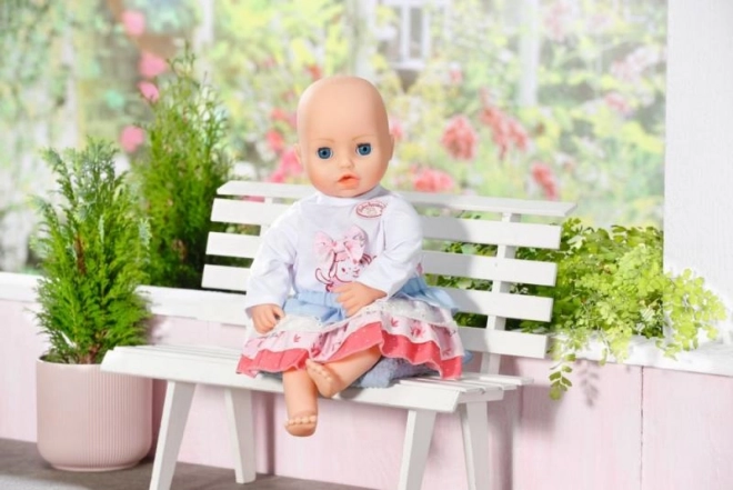 baby annabell tøj med nederdel til dukker