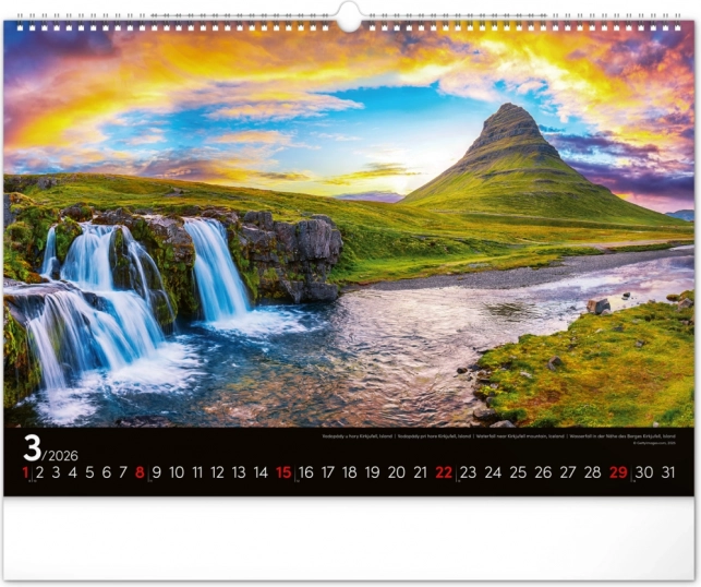 Vægkalender Landskaber 2026