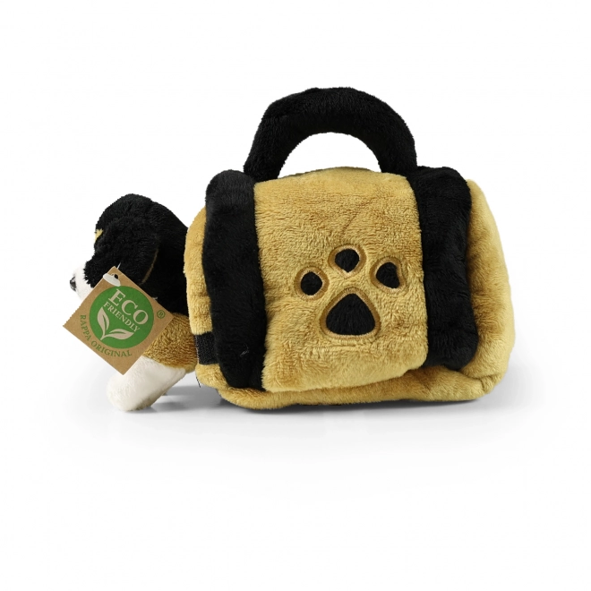 Bamsehund Berner Sennenhund i transportkasse 15 cm MILJØVENLIG