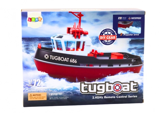 RC fjernstyret båd 1:72 Powerboat 35km/t
