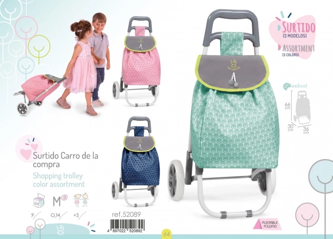 DeCuevas 52089 Foldbar rejsetaske med hjul 2021 - blå