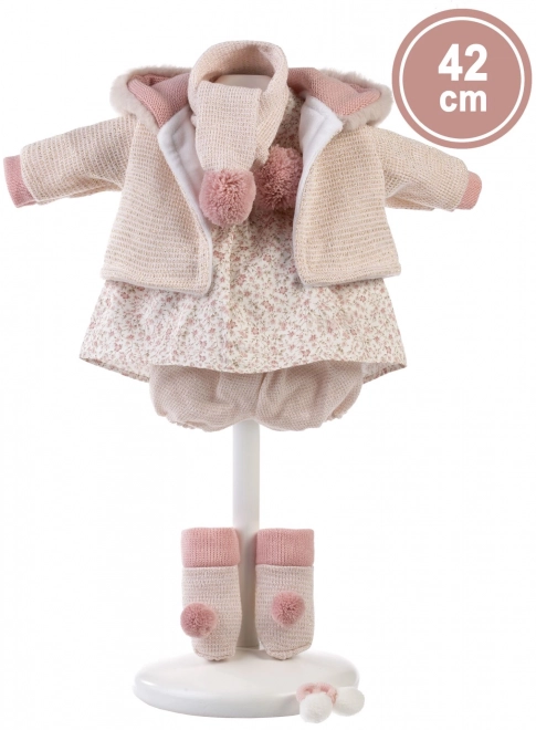 Llorens 424J JULIA - realistisk dukke med lyde og blødt stoflegeme - 42 cm