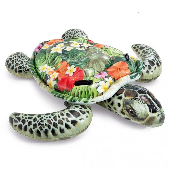 Oppustelig liggeunderlag skildpadde med håndtag - 191 cm