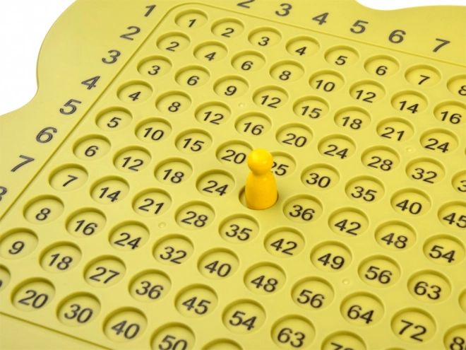 Uddannelsesmæssigt matematisk spil til at lære multiplikationstabellen