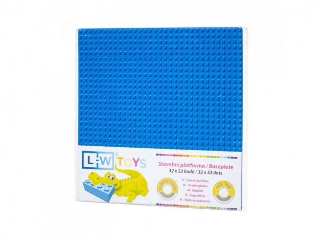 L-W Toys Basisplade 32x32 blå