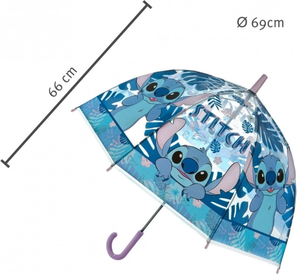 Børneparaply med motiv af Stitch fra filmen Lilo & Stitch