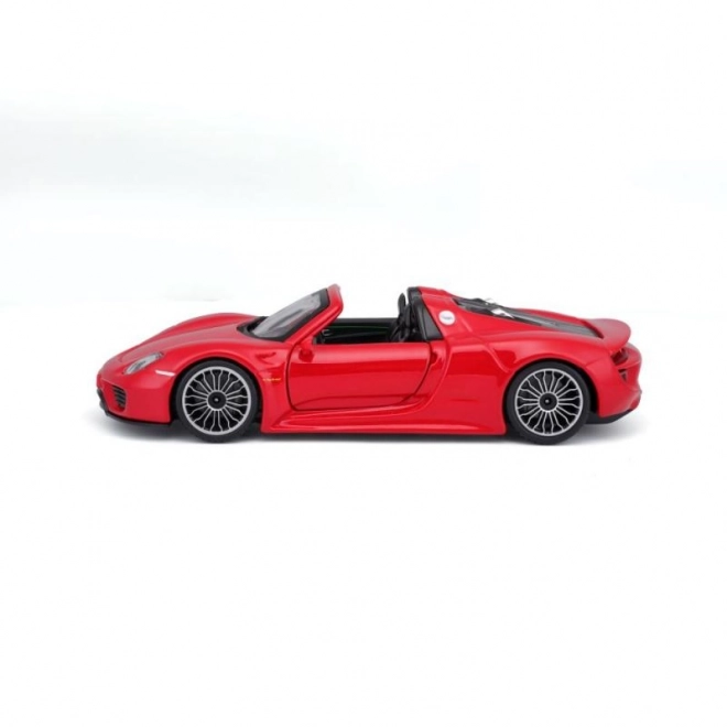 Bburago Porsche 918 Spyder rød model 1:24