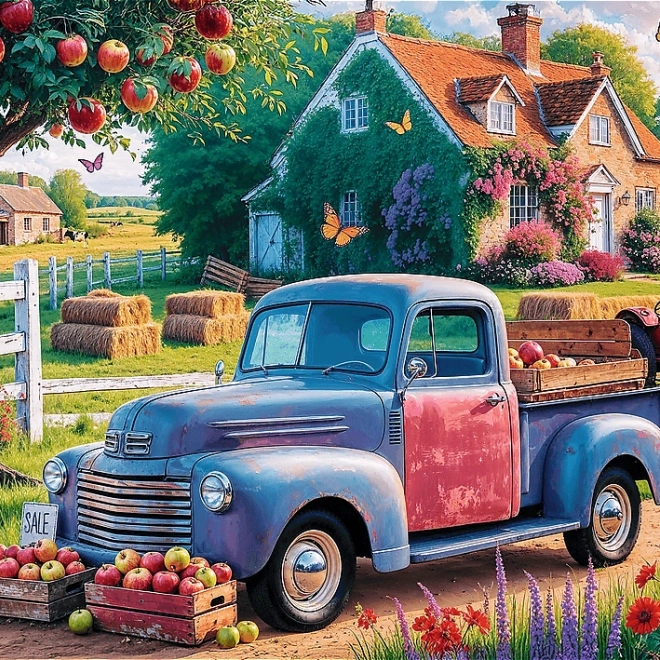 Puzzle TREFL Premium Plus Te Tid: Landmandens Bil 500 Brikker