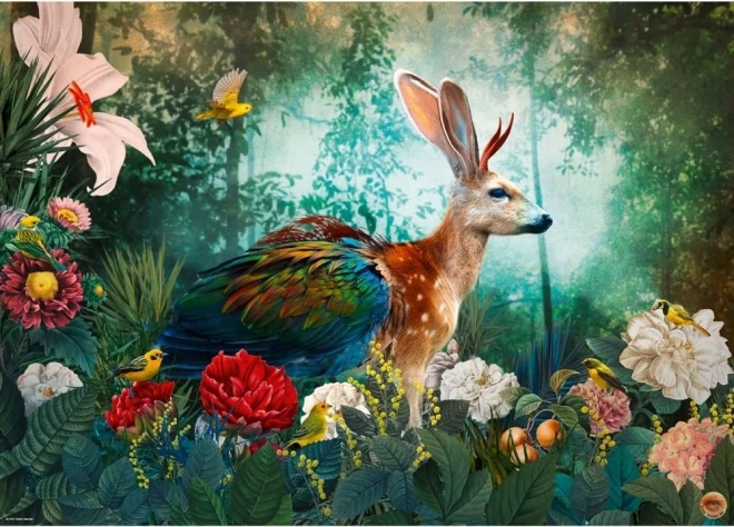 Puslespil Fantastisk fauna Jackalope 1000 brikker