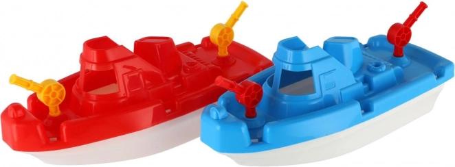 Plastisk fiskerbåd til vand, 2 farver, 28 cm