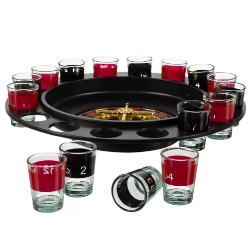 Party roulette + glas