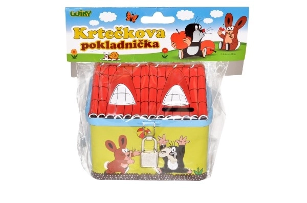 Spareskasse Krtek hus med lås