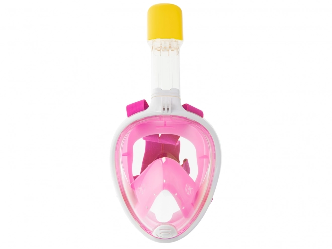 Sammenklappelig fuld ansigtsmaske med snorkel S/M pink