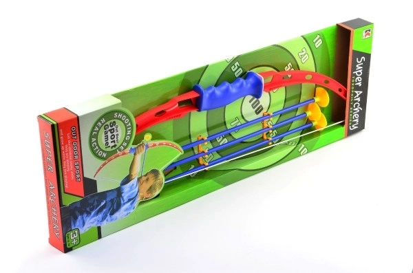Bue og pile 3 stk plast 71 cm i æske