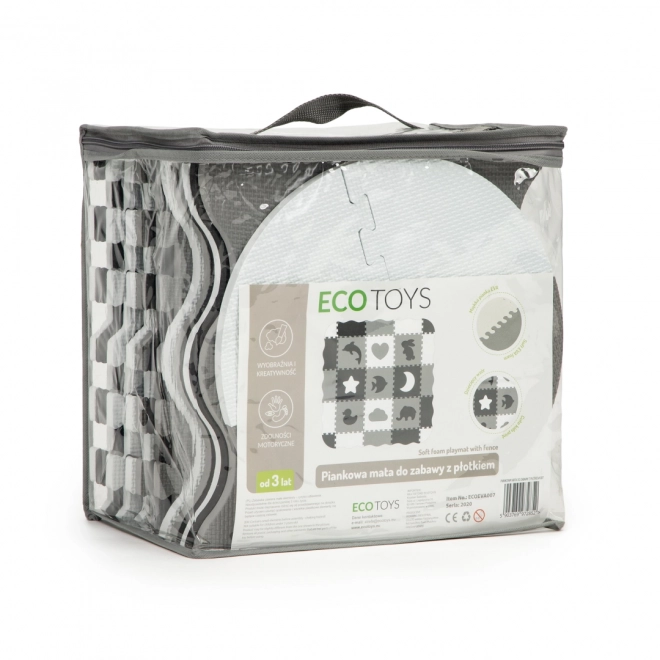 ECOTOYS Skumpusles Dyr og former sort-hvid SX med kanter