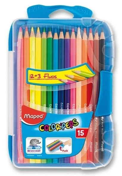 Trekantede farveblyanter Maped Color'Peps Smart Box 15 stk