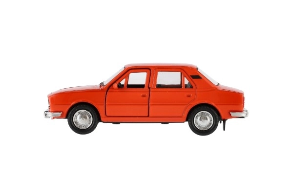 Auto Welly Škoda 105L metal/plast 11cm 1:34-39 på fri hjul 4 farver i æske 15x7x7cm
