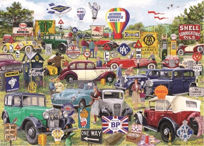 Gibsons Puzzle Motoring Memorabilia Rally 1000 brikker