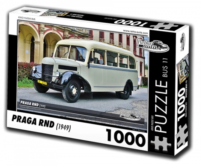 Retro bil-puslespil Bus Praga RND 1000 brikker