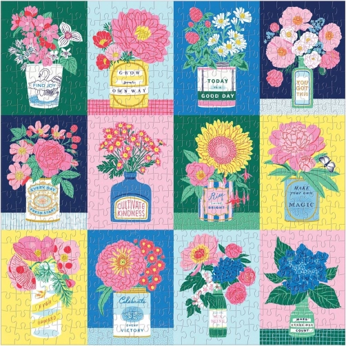 Positivt blomsterdesign