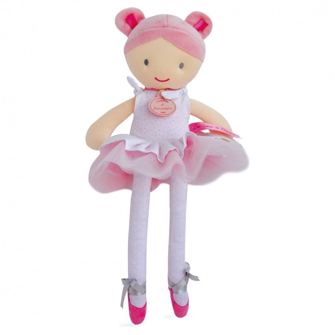 Doudou Jolijou stof-ballerinadukke Lily Rose 36 cm