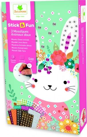 Stick & Fun - Lille mosaik Søde dyr