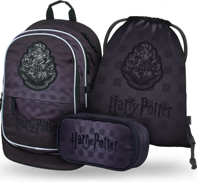 Skolesæt BAAGL HARRY POTTER Hogwarts sort – rygsæk, penalhus og pose