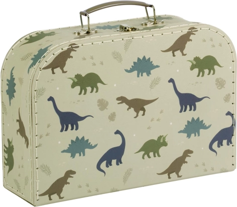 A Little Lovely Company sæt med to papirkufferter med dinosaurmotiver