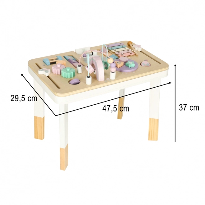 Interaktivt montessori bord Lulilo rosa