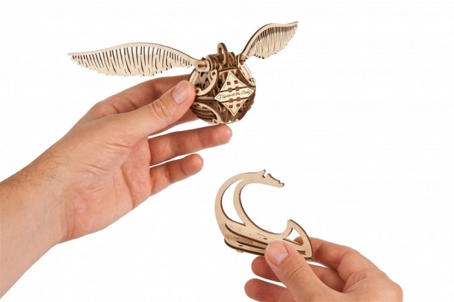 Ugears 3D mekanisk træpuslespil Gyldne Snitch, Harry Potter